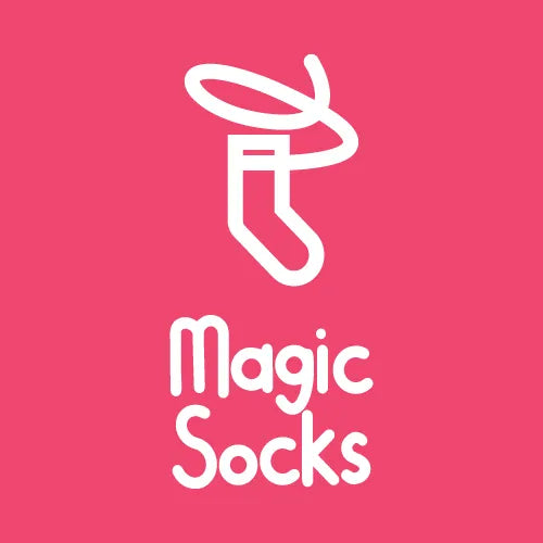 Logo von Magic Socks, der Marke für Bunte Socken
