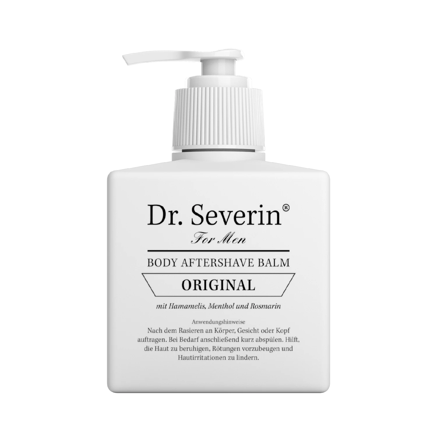 Wirksame Hautpflege nach der Rasur, Rasierpickel effektiv verhindern mit dem Dr. Severin Men Original Body After Shave Balsam