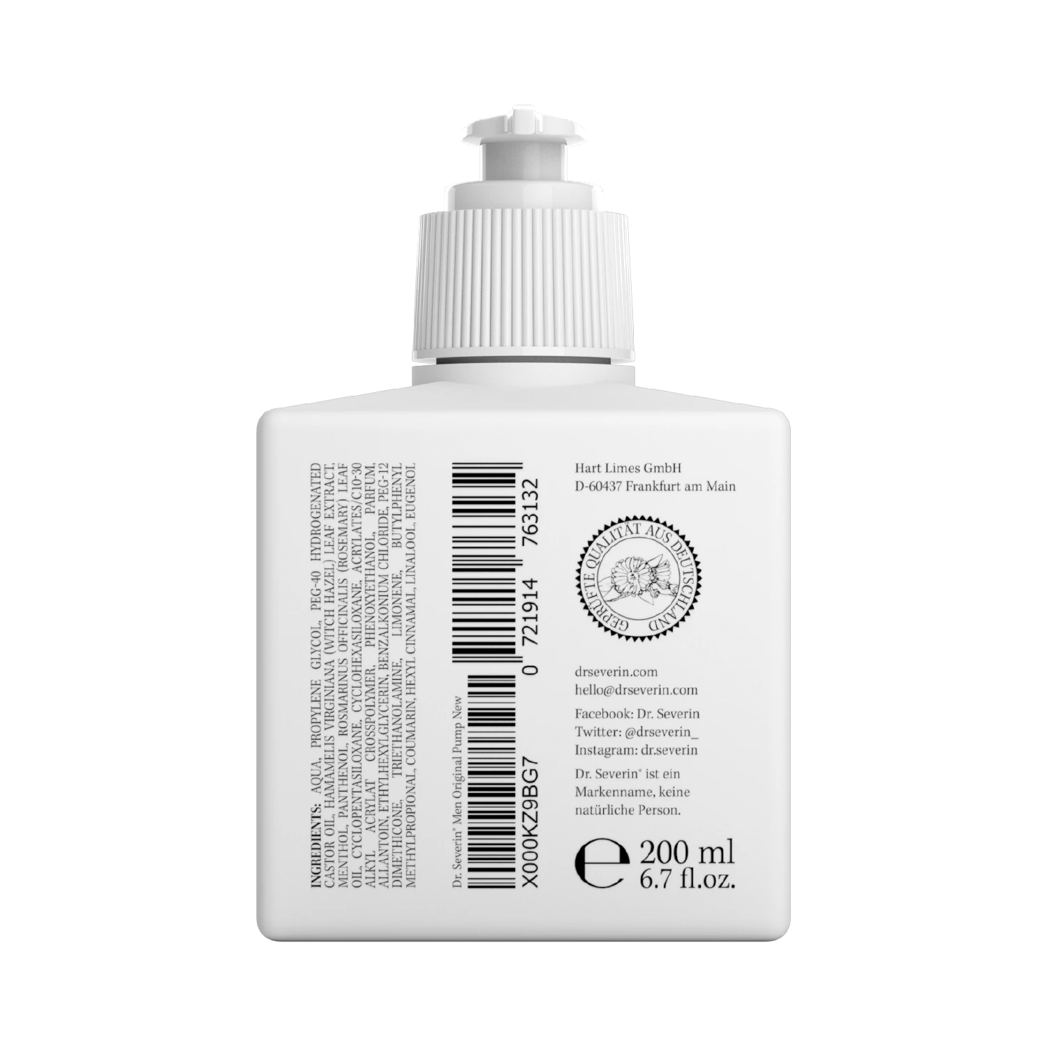 Wirksame Hautpflege nach der Rasur, Rasierpickel effektiv verhindern mit dem Dr. Severin Men Original Body After Shave Balsam
