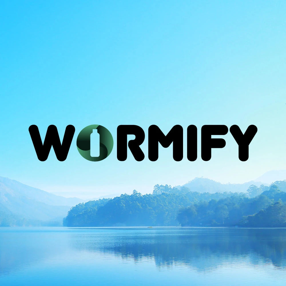 Logo von Wormify, der Marke gegen Plastikabfall