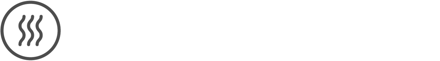 Dampf-Icon, das ein Erwärmen symbolisiert