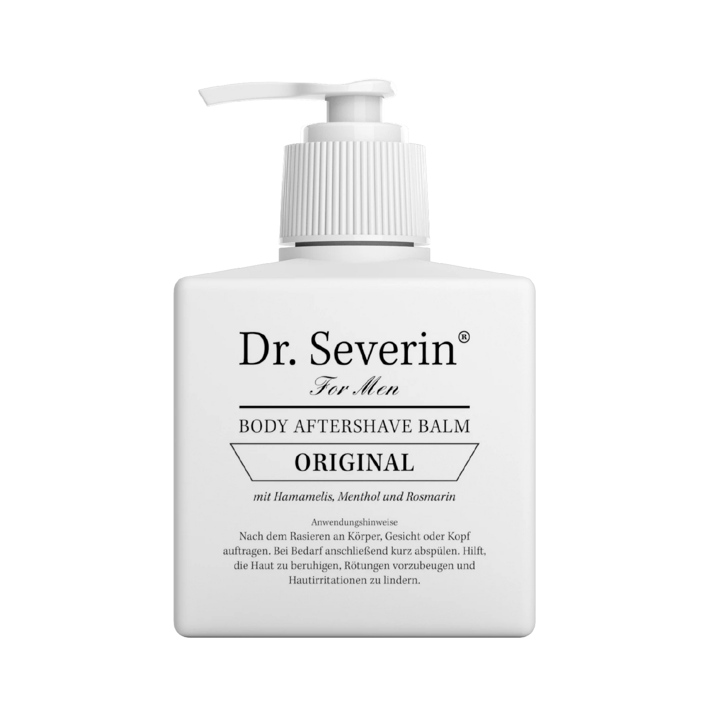 Wirksame Hautpflege nach der Rasur, Rasierpickel effektiv verhindern mit dem Dr. Severin Men Original Body After Shave Balsam