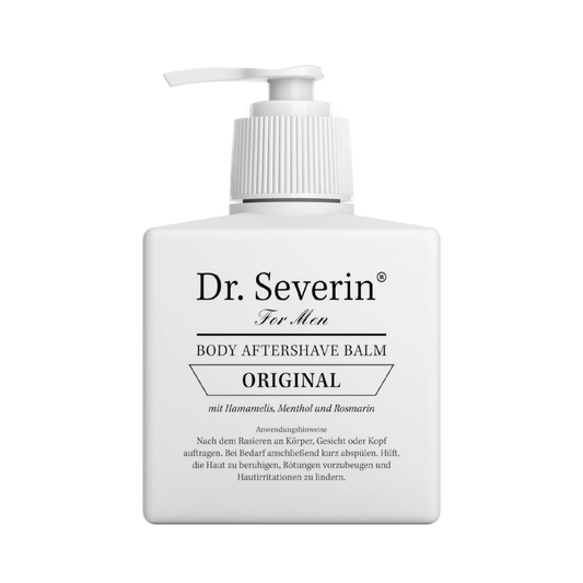 Wirksame Hautpflege nach der Rasur, Rasierpickel effektiv verhindern mit dem Dr. Severin Men Original Body After Shave Balsam